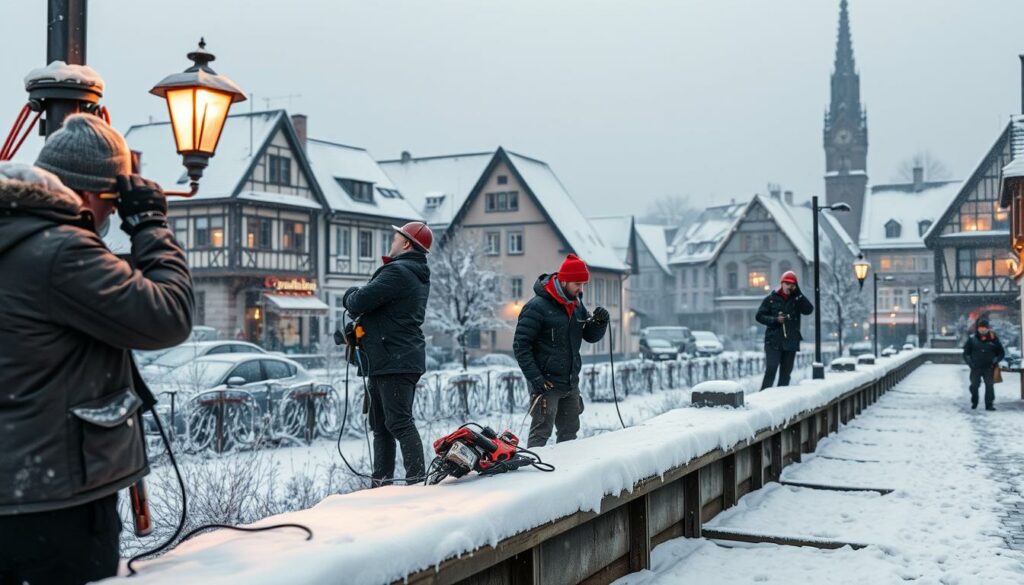 praca dla elektryków w Niemczech, praca dla ślusarzy w Niemczech, Niemcy, zima